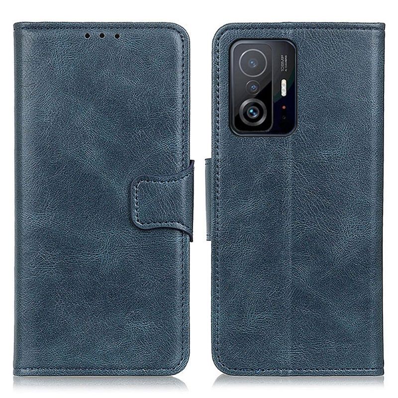Flipové Pouzdro Na Xiaomi 11T / 11T Pro Kožené Pouzdro Funkce Podpory Folia Z Umělé Kůže