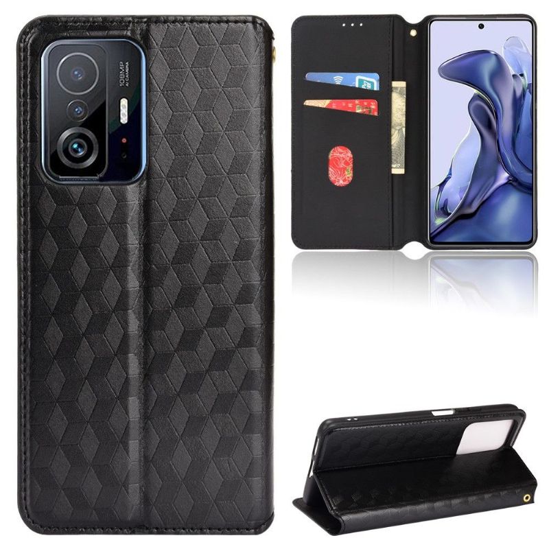 Flipové Pouzdro Na Xiaomi 11T / 11T Pro Kožené Pouzdro Návrh Geometrie
