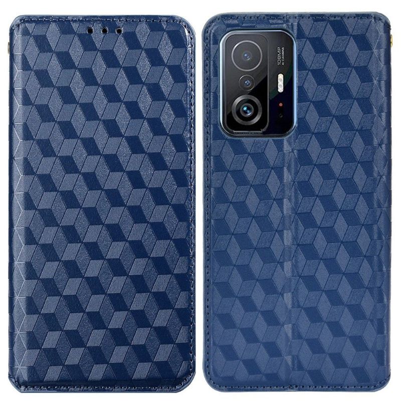 Flipové Pouzdro Na Xiaomi 11T / 11T Pro Kožené Pouzdro Návrh Geometrie