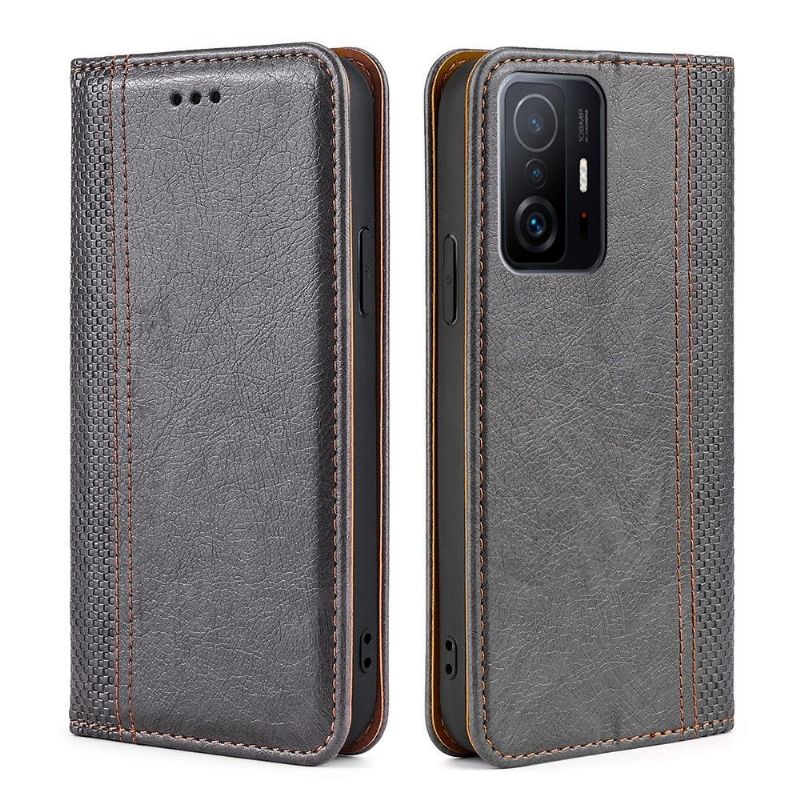 Flipové Pouzdro Na Xiaomi 11T / 11T Pro Kožené Pouzdro Převrácení Švů Folia