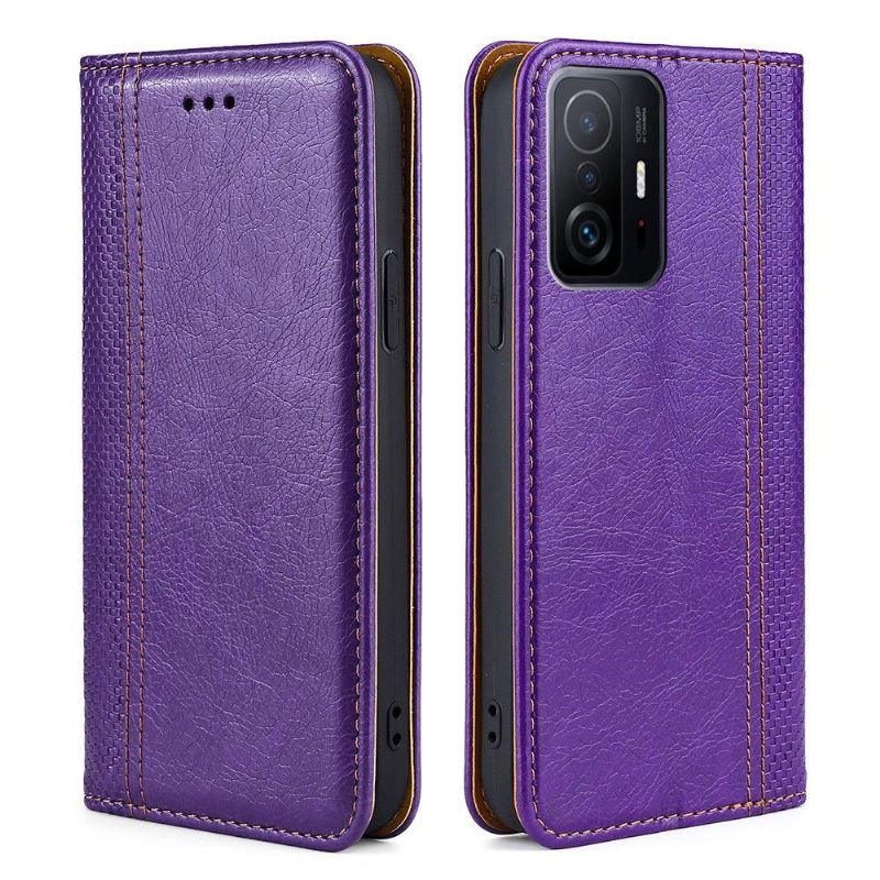 Flipové Pouzdro Na Xiaomi 11T / 11T Pro Kožené Pouzdro Převrácení Švů Folia