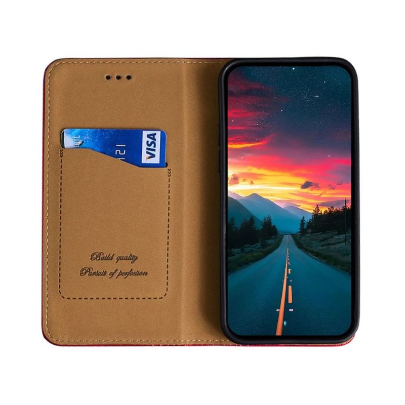 Flipové Pouzdro Na Xiaomi 11T / 11T Pro Kožené Pouzdro Převrácení Švů Folia