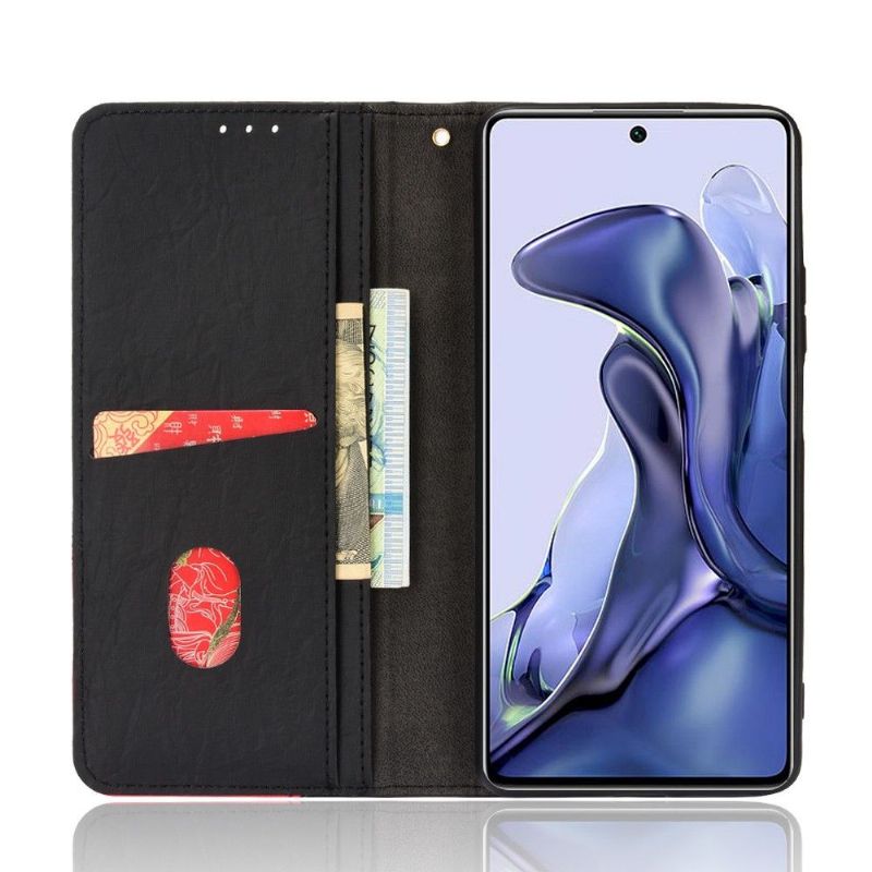 Flipové Pouzdro Na Xiaomi 11T / 11T Pro Kožené Pouzdro Retro Umělá Kůže