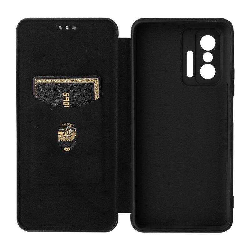 Flipové Pouzdro Na Xiaomi 11T / 11T Pro Koženka Z Uhlíkových Vláken