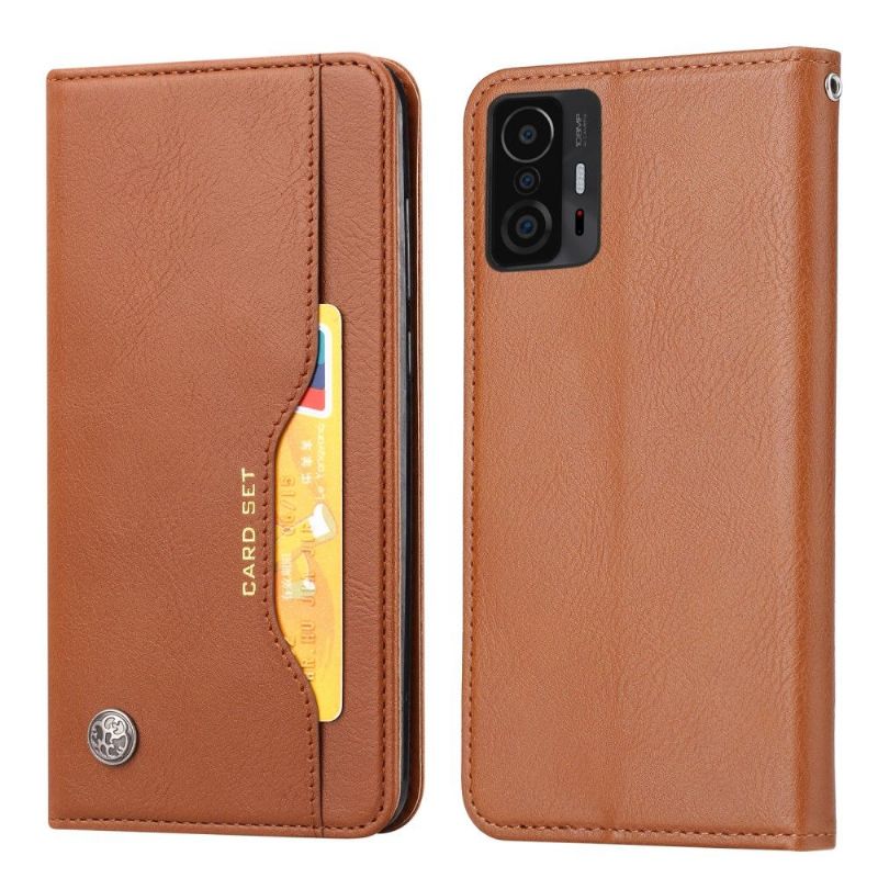 Flipové Pouzdro Na Xiaomi 11T / 11T Pro Kožený Efekt Pouzdra Na Stojan