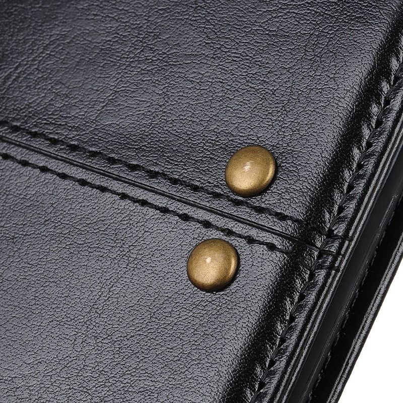 Flipové Pouzdro Na Xiaomi 11T / 11T Pro Kožený Efekt S Nýty