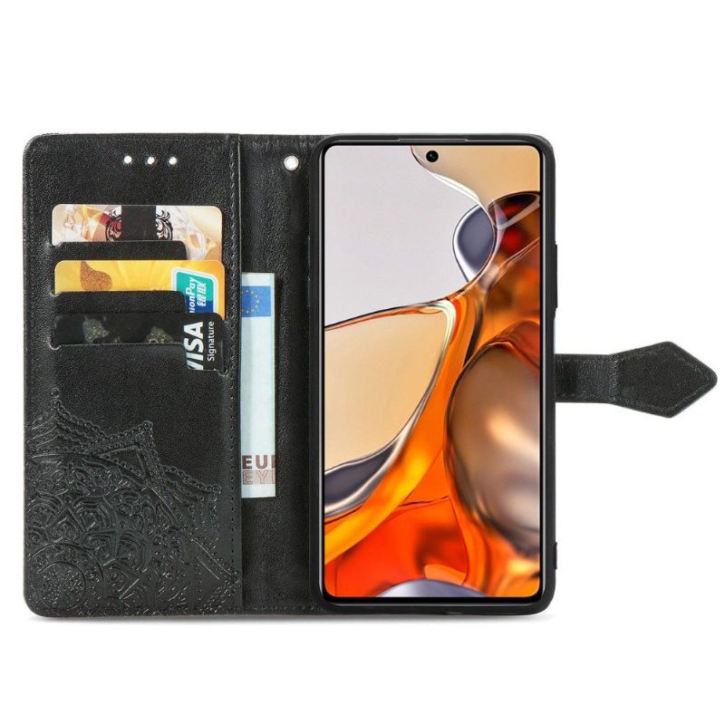 Flipové Pouzdro Na Xiaomi 11T / 11T Pro Mandala Reliéf Z Umělé Kůže