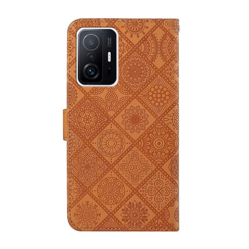 Flipové Pouzdro Na Xiaomi 11T / 11T Pro Mandalový Kaleidoskop