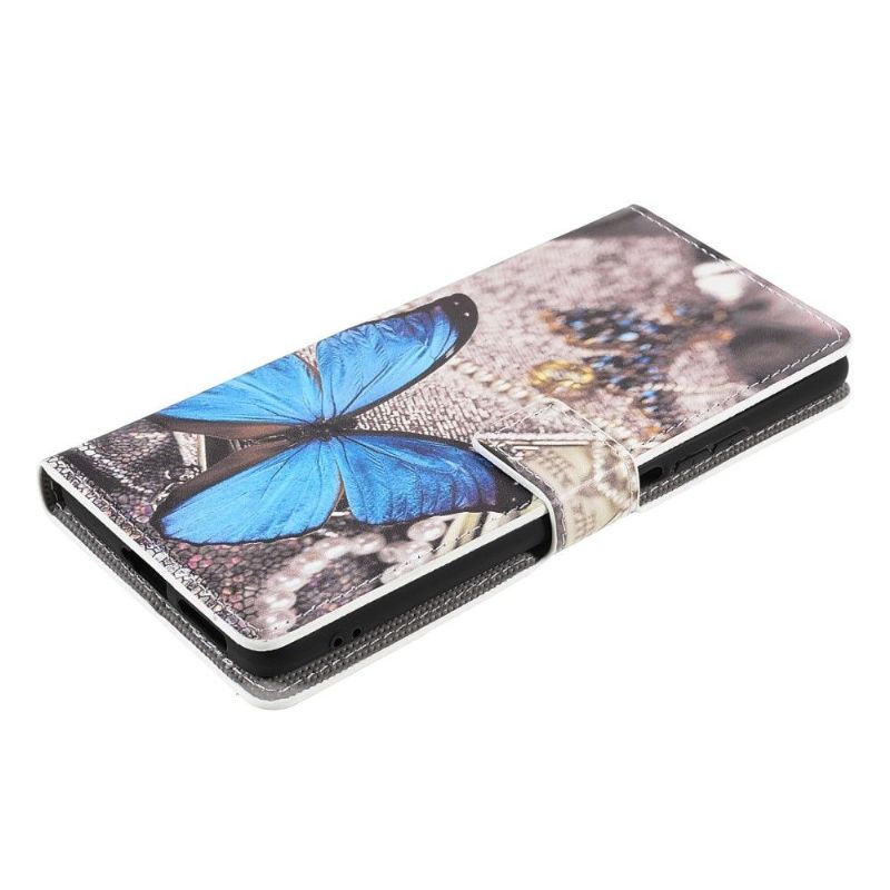 Flipové Pouzdro Na Xiaomi 11T / 11T Pro Modrý Motýl