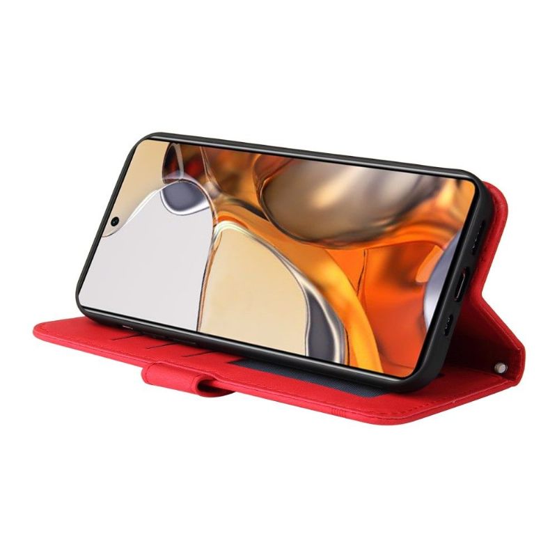 Flipové Pouzdro Na Xiaomi 11T / 11T Pro Retro Styl S Nýtem