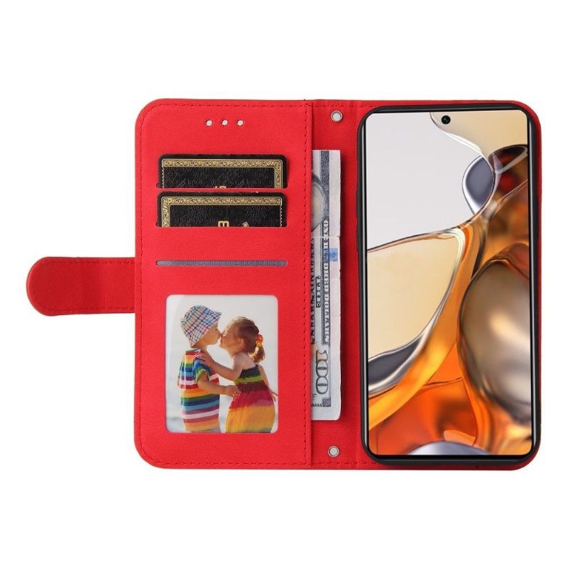 Flipové Pouzdro Na Xiaomi 11T / 11T Pro Retro Styl S Nýtem