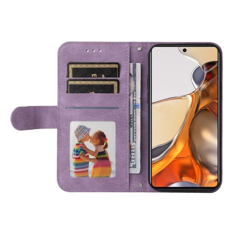 Flipové Pouzdro Na Xiaomi 11T / 11T Pro Retro Styl S Nýtem