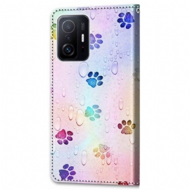 Flipové Pouzdro Na Xiaomi 11T / 11T Pro Tisk Tlapky