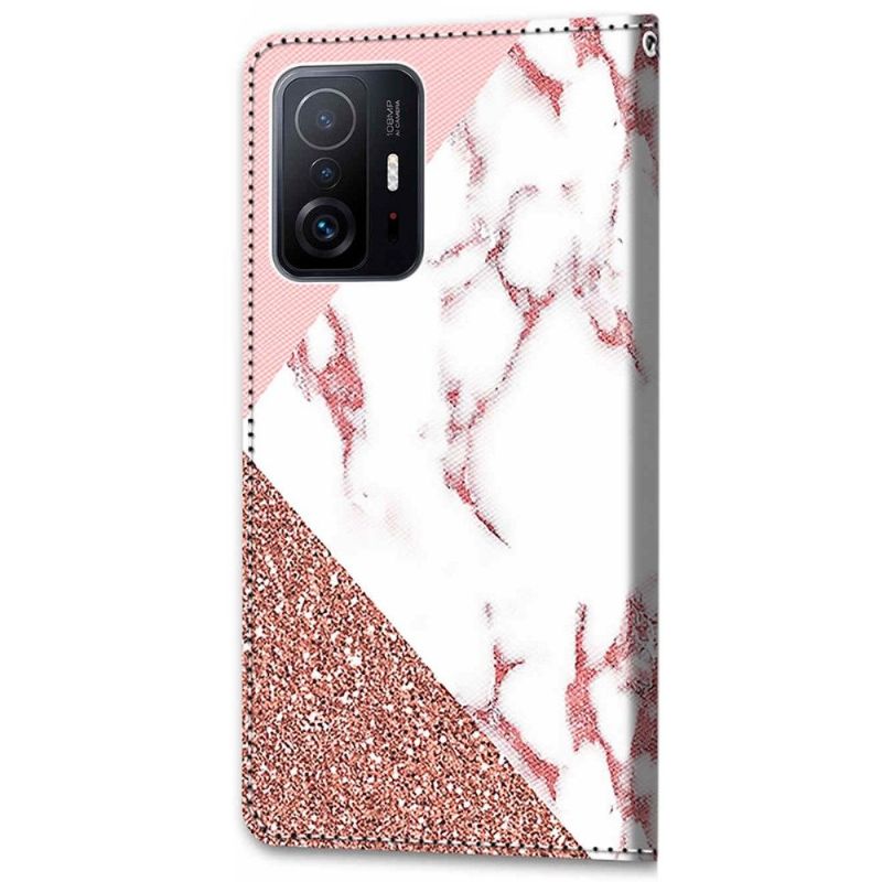 Flipové Pouzdro Na Xiaomi 11T / 11T Pro Třpytivý Mramor
