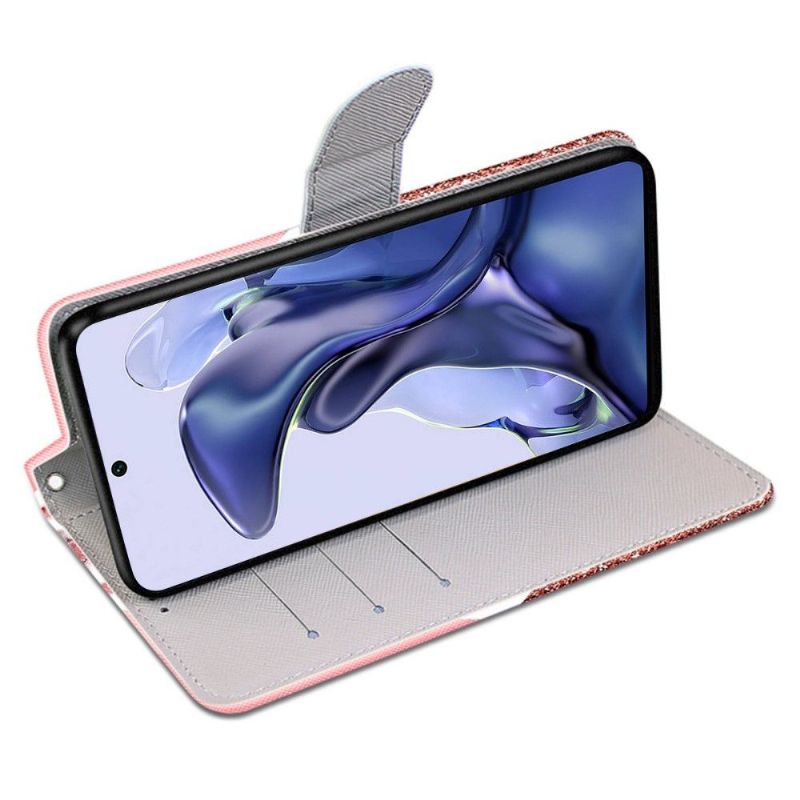 Flipové Pouzdro Na Xiaomi 11T / 11T Pro Třpytivý Mramor
