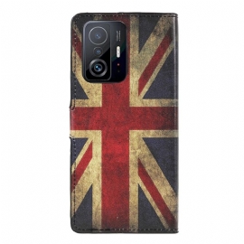 Flipové Pouzdro Na Xiaomi 11T / 11T Pro Vintage Anglická Vlajka