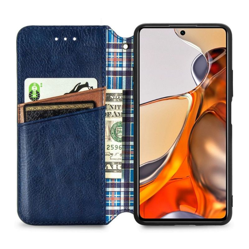 Kožené Pouzdro Na Xiaomi 11T / 11T Pro Držák Karty Kub Design