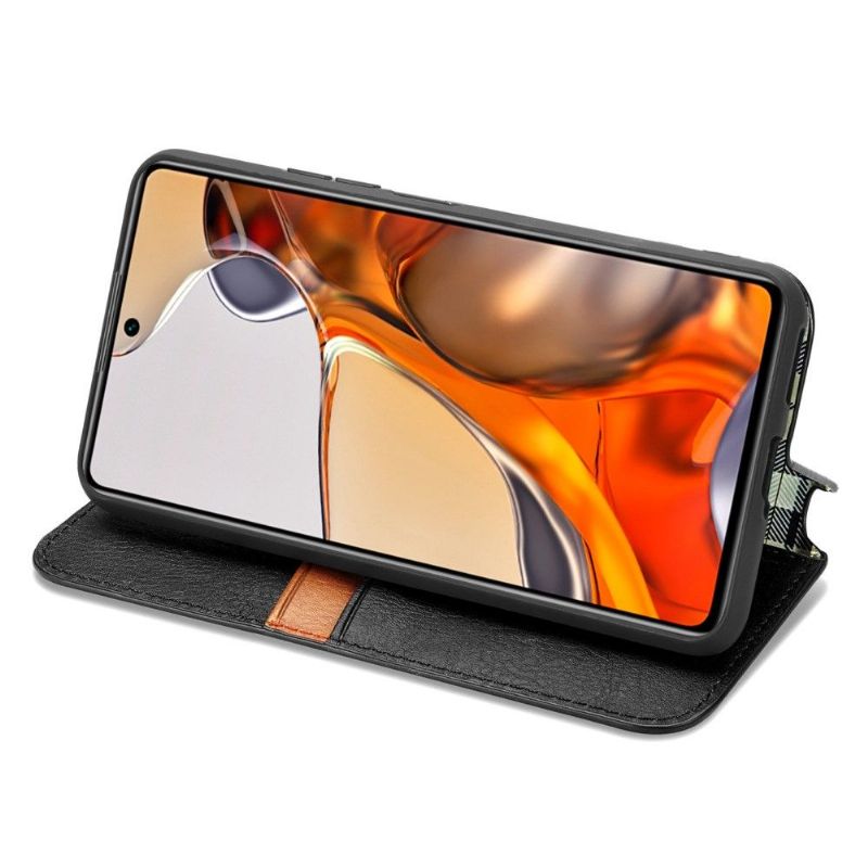 Kožené Pouzdro Na Xiaomi 11T / 11T Pro Držák Karty Kub Design