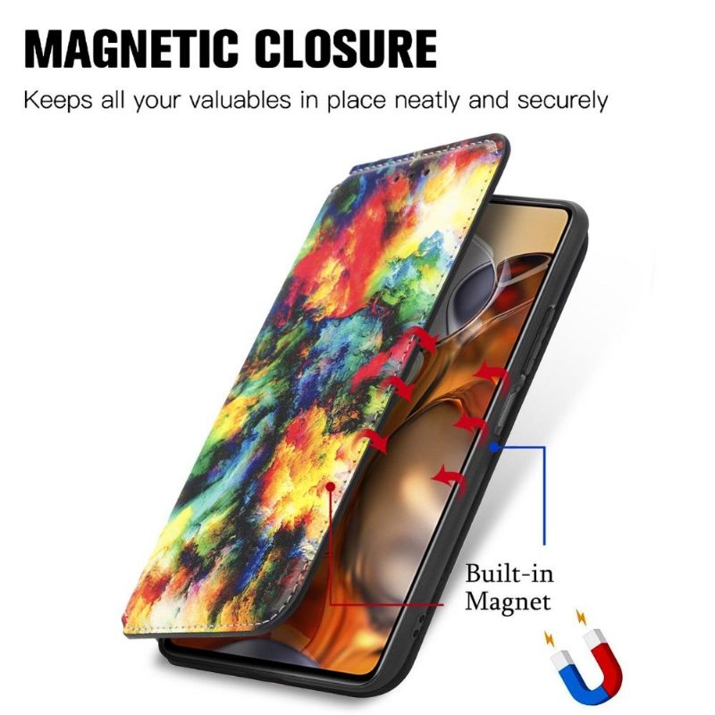 Kožené Pouzdro Na Xiaomi 11T / 11T Pro Duhový Oblak