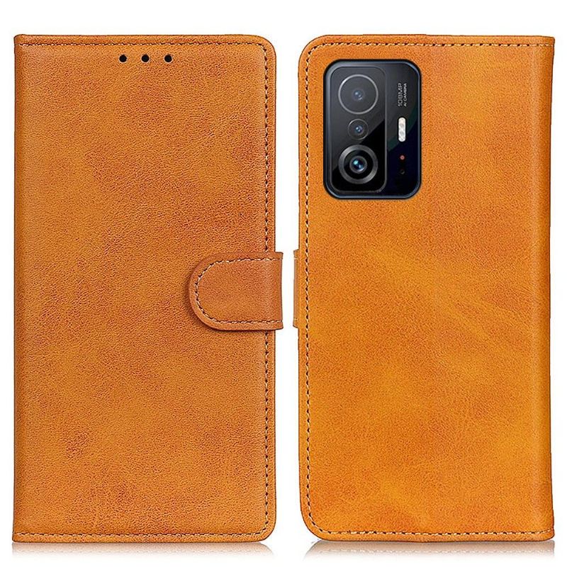 Kožené Pouzdro Na Xiaomi 11T / 11T Pro Efekt Matné Kůže Marius