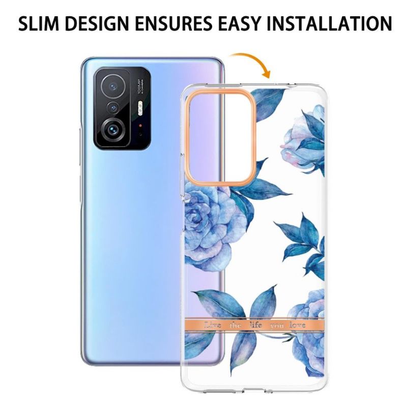Kryt Na Xiaomi 11T / 11T Pro Pivoňka Modrá