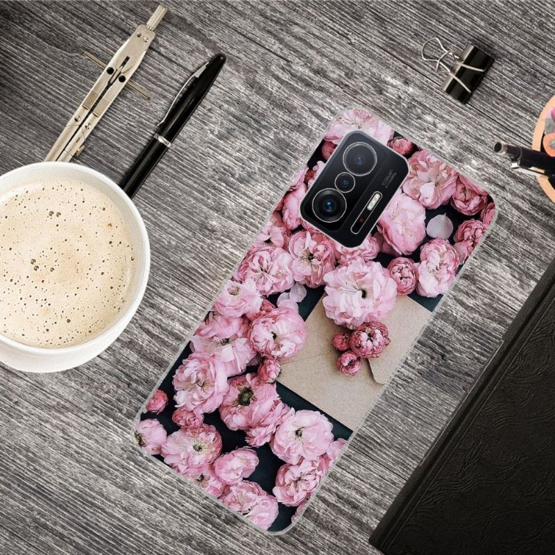Kryt Na Xiaomi 11T / 11T Pro Růžový Květ