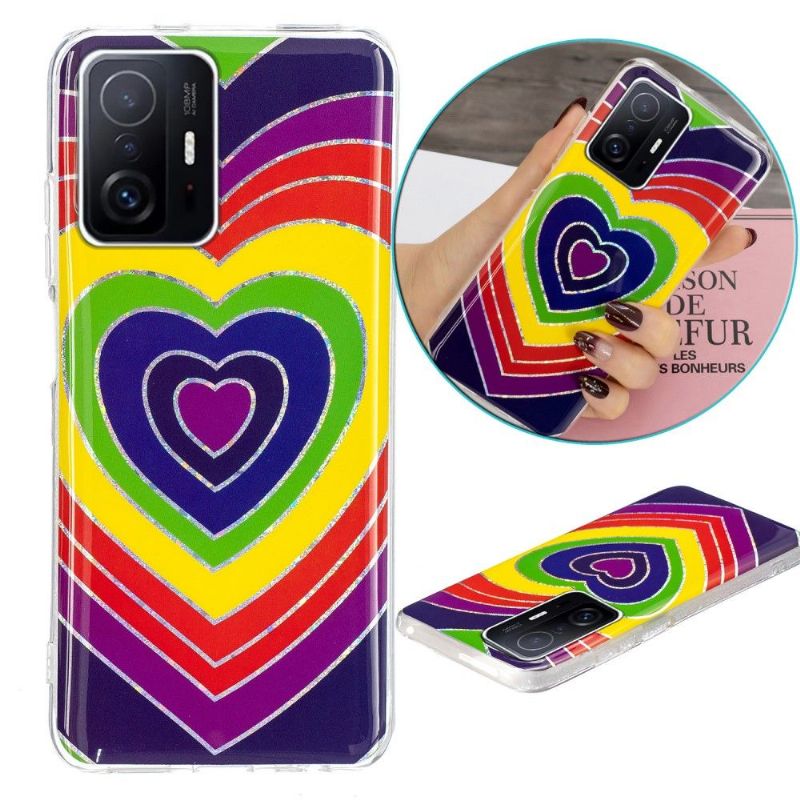 Kryt Na Xiaomi 11T / 11T Pro Silikonová Srdíčka