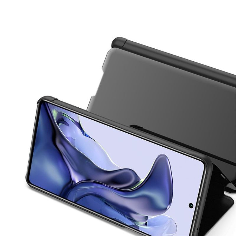 Kryty Na Mobil Na Xiaomi 11T / 11T Pro Flipové Pouzdro Zrcadlový Efekt