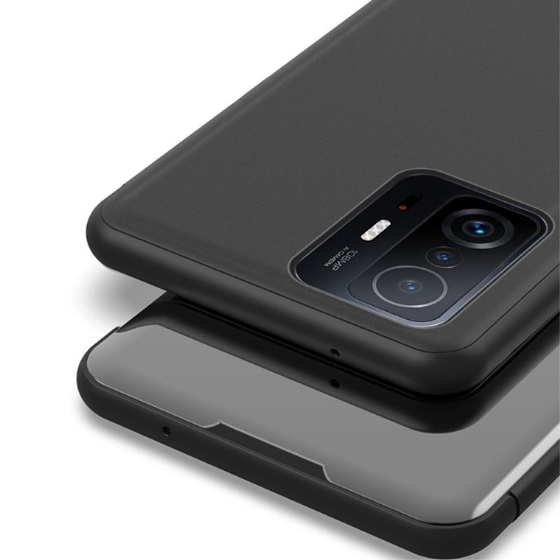 Kryty Na Mobil Na Xiaomi 11T / 11T Pro Flipové Pouzdro Zrcadlový Efekt