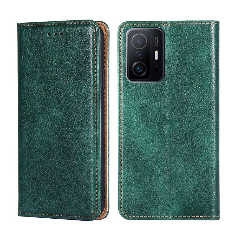 Kryty Na Mobil Na Xiaomi 11T / 11T Pro Flipové Pouzdro Čistá Umělá Kůže