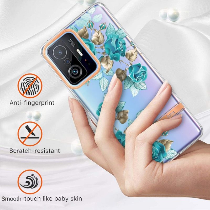 Kryty Na Mobil Na Xiaomi 11T / 11T Pro Modrá Růže