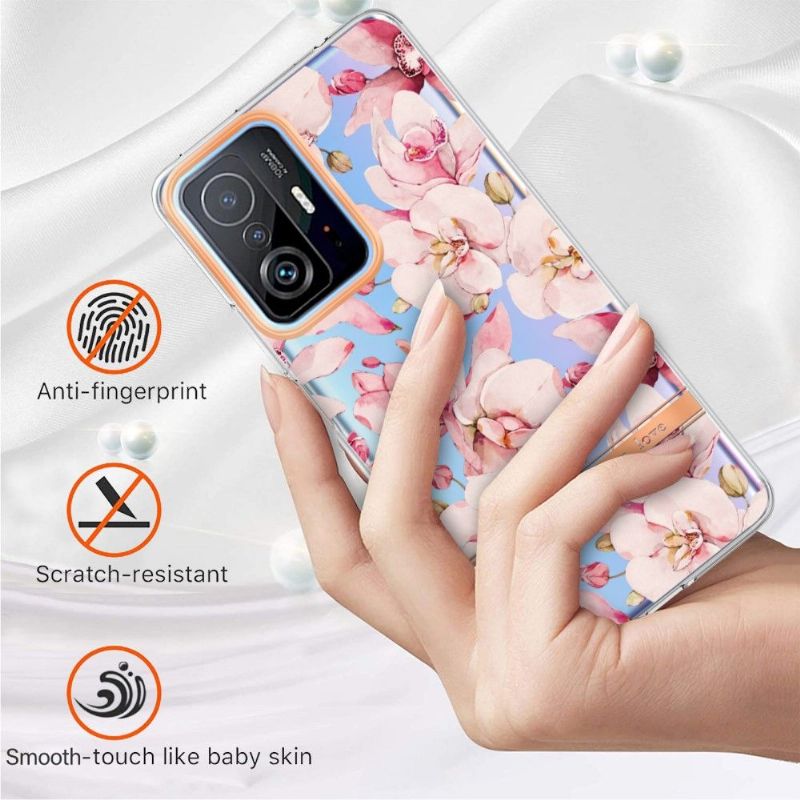 Kryty Na Mobil Na Xiaomi 11T / 11T Pro Růžový Květ Gardénie