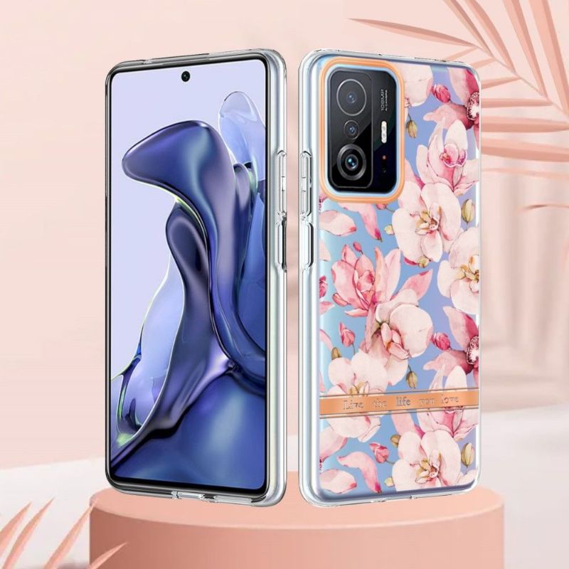 Kryty Na Mobil Na Xiaomi 11T / 11T Pro Růžový Květ Gardénie
