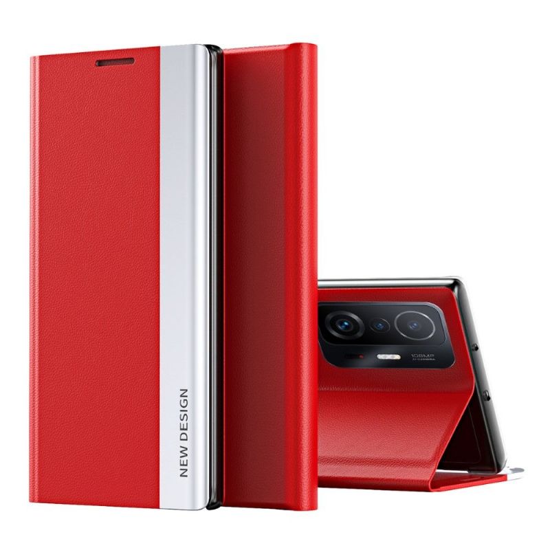 Pouzdra Na Xiaomi 11T / 11T Pro Obchodní Magnet S Koženým Efektem
