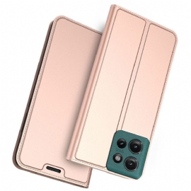 Kožené Pouzdro Folio Motorola Edge 50 Držitel Karty