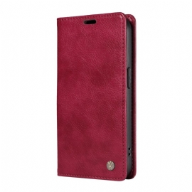Kožené Pouzdro Folio Motorola Edge 50 Vintage Yikatu
