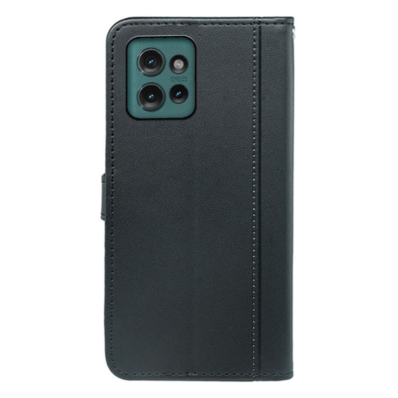 Kožený Kryt Motorola Edge 50 Stylizované