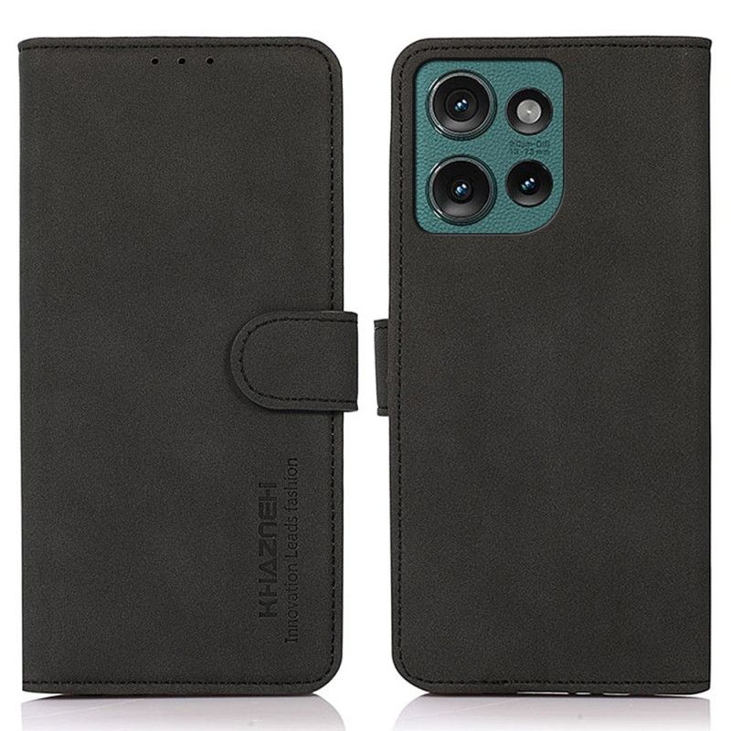 Kožený Kryt Motorola Edge 50 Vintage Khazneh