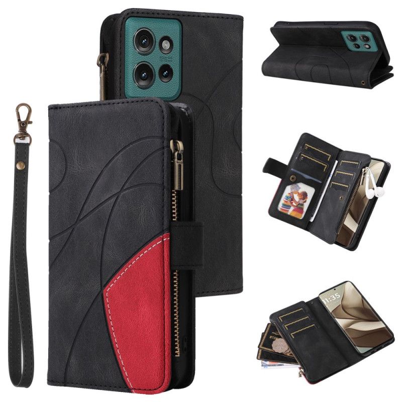 Peněženková Pouzdra Motorola Edge 50 Kryty Na Mobil Peněženka Na Zip