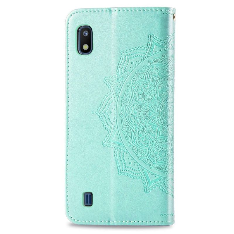Flipové Pouzdro Na Samsung Galaxy A10 Reliéfní Květinová Mandala