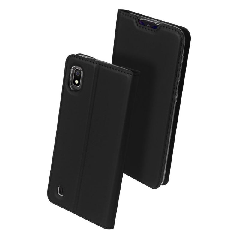 Kožené Pouzdro Folio Na Samsung Galaxy A10 Obchodní Imitace Kůže