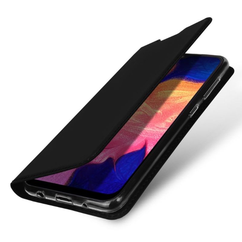 Kožené Pouzdro Folio Na Samsung Galaxy A10 Obchodní Imitace Kůže