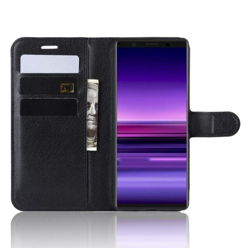 Flipové Pouzdro Na Sony Xperia 5 Styl Kůže
