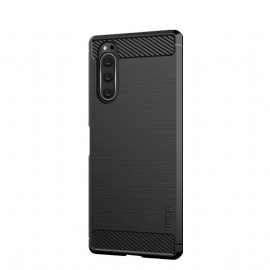 Kryt Na Sony Xperia 5 Kartáčovaný Efekt Mofi