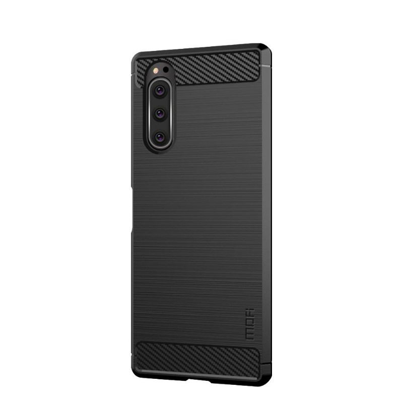 Kryt Na Sony Xperia 5 Kartáčovaný Efekt Mofi