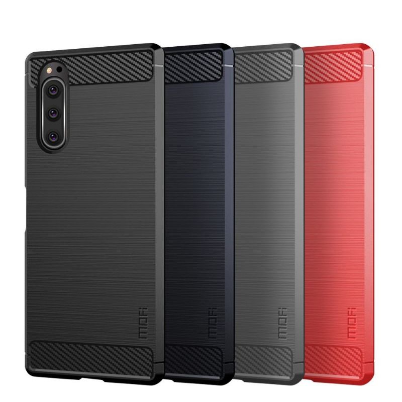Kryt Na Sony Xperia 5 Kartáčovaný Efekt Mofi