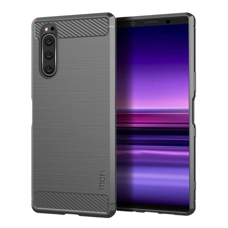Kryt Na Sony Xperia 5 Kartáčovaný Efekt Mofi