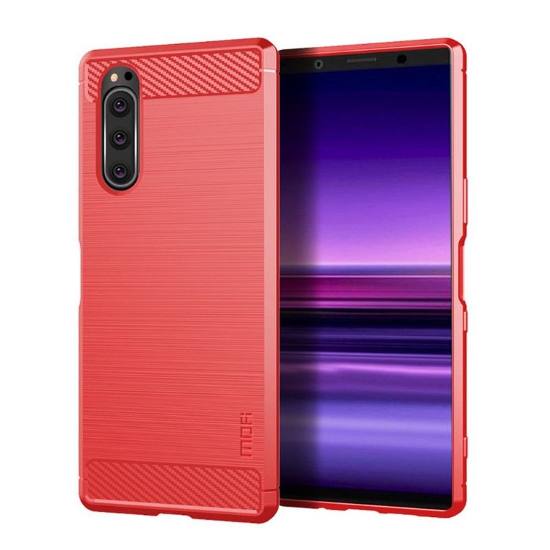 Kryt Na Sony Xperia 5 Kartáčovaný Efekt Mofi