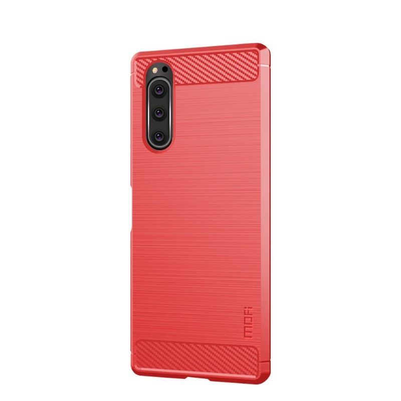Kryt Na Sony Xperia 5 Kartáčovaný Efekt Mofi