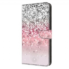 Kožený Kryt Na Xiaomi 14 Přechodový Třpyt